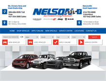 Tablet Screenshot of nelsonautogroup.com